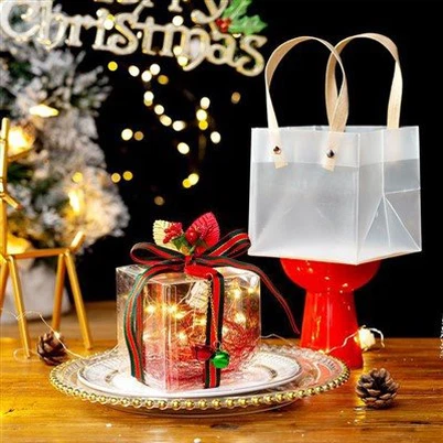 Zunanje božične darilne škatle z lučkami