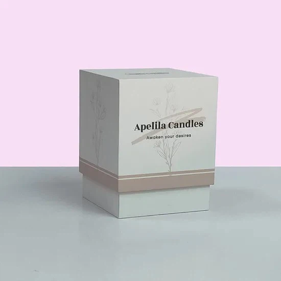 Custom Black Gift Packaging Cylinder Round Tube Candle Box